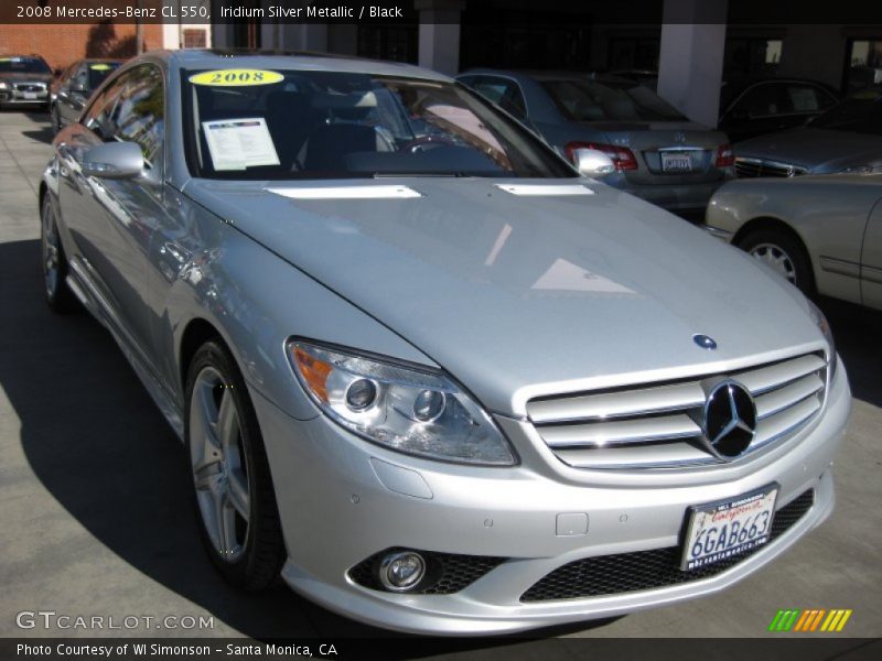 Iridium Silver Metallic / Black 2008 Mercedes-Benz CL 550