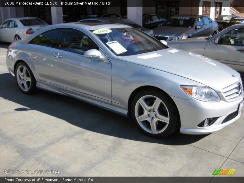 Iridium Silver Metallic / Black 2008 Mercedes-Benz CL 550