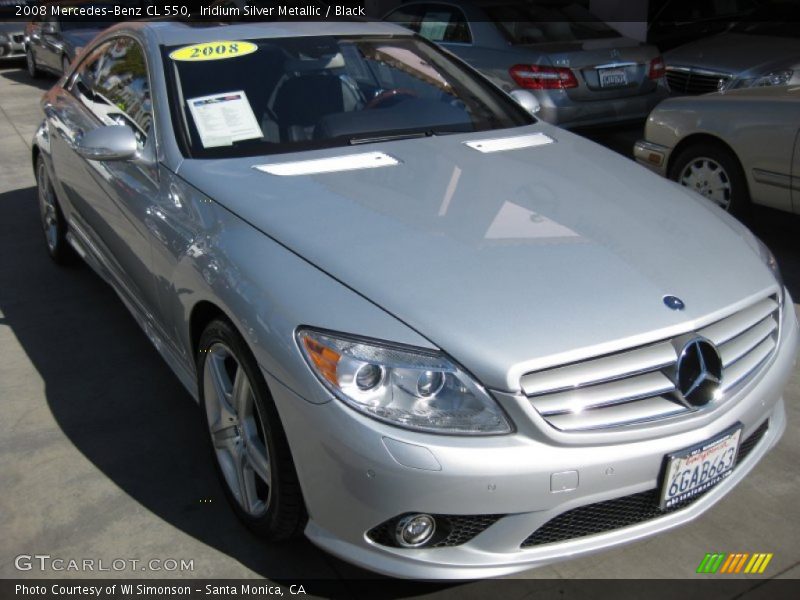 Iridium Silver Metallic / Black 2008 Mercedes-Benz CL 550