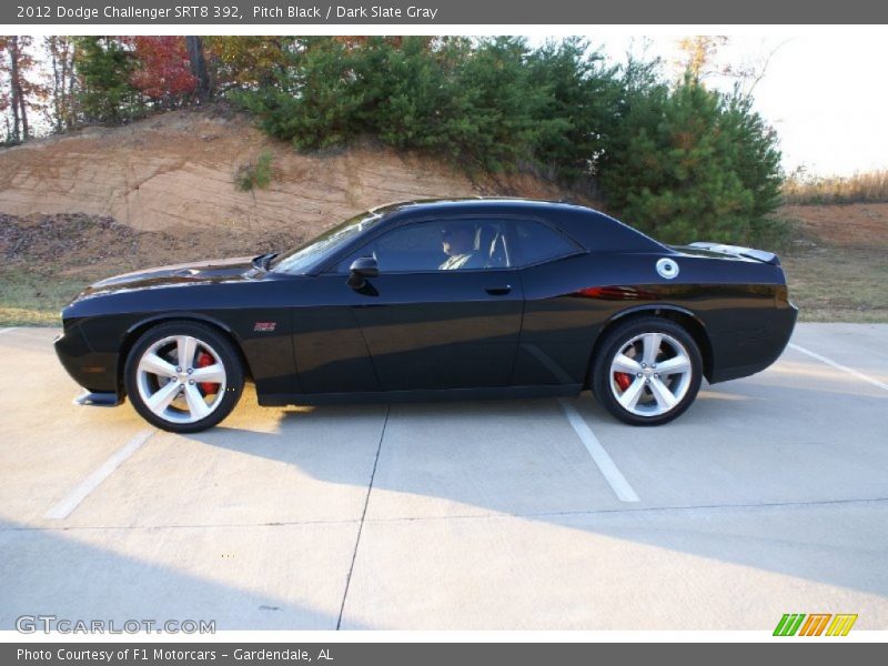 Pitch Black / Dark Slate Gray 2012 Dodge Challenger SRT8 392