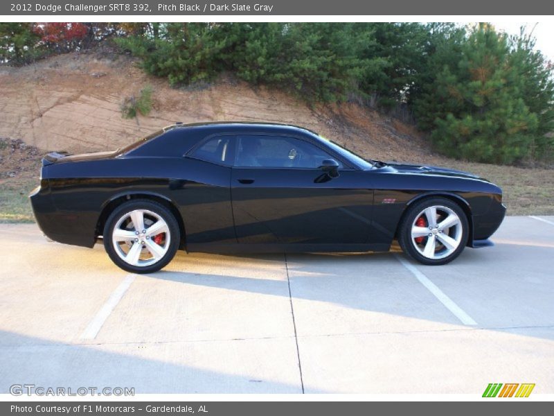 Pitch Black / Dark Slate Gray 2012 Dodge Challenger SRT8 392
