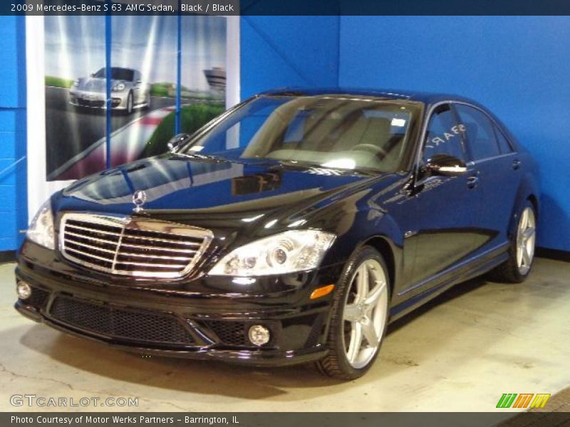 Black / Black 2009 Mercedes-Benz S 63 AMG Sedan