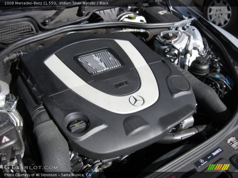 Iridium Silver Metallic / Black 2008 Mercedes-Benz CL 550