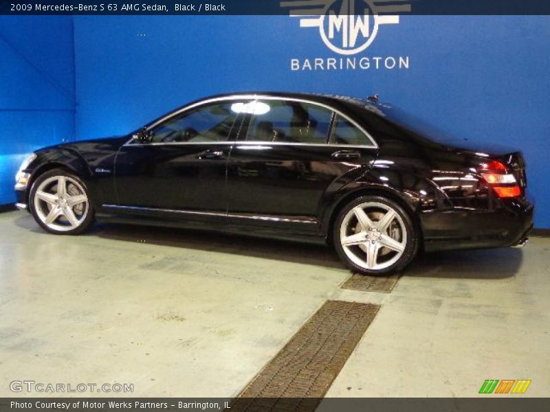 Black / Black 2009 Mercedes-Benz S 63 AMG Sedan