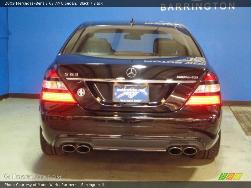 Black / Black 2009 Mercedes-Benz S 63 AMG Sedan