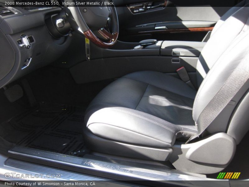 Iridium Silver Metallic / Black 2008 Mercedes-Benz CL 550