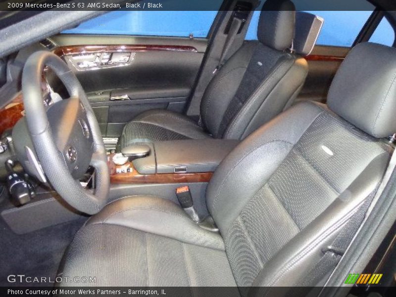 Black / Black 2009 Mercedes-Benz S 63 AMG Sedan