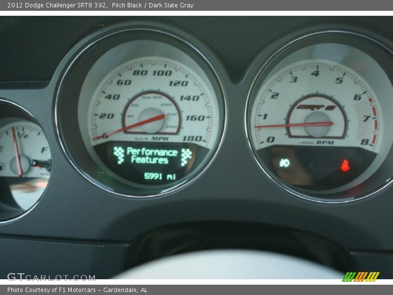 Pitch Black / Dark Slate Gray 2012 Dodge Challenger SRT8 392