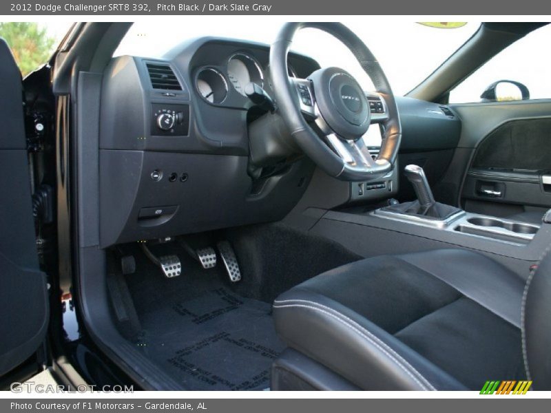 Pitch Black / Dark Slate Gray 2012 Dodge Challenger SRT8 392