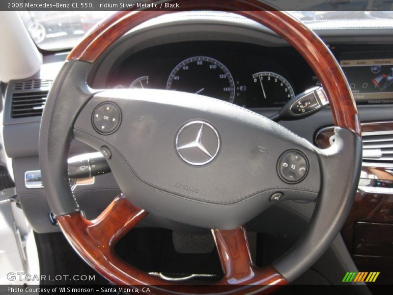 Iridium Silver Metallic / Black 2008 Mercedes-Benz CL 550