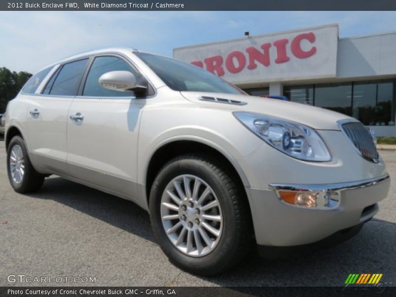 White Diamond Tricoat / Cashmere 2012 Buick Enclave FWD