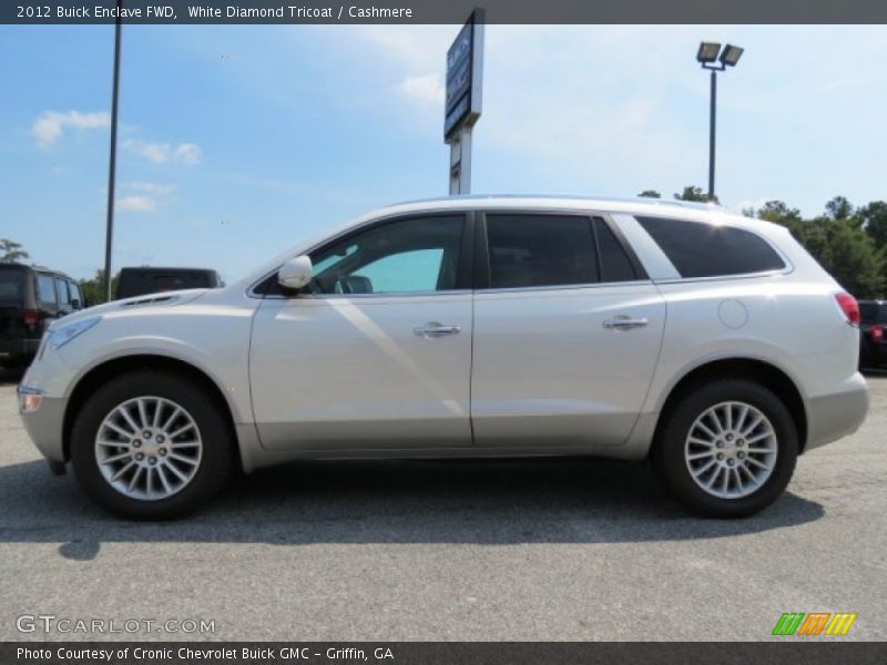 White Diamond Tricoat / Cashmere 2012 Buick Enclave FWD