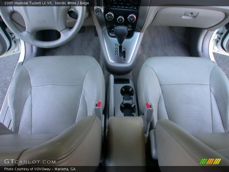 Nordic White / Beige 2005 Hyundai Tucson LX V6