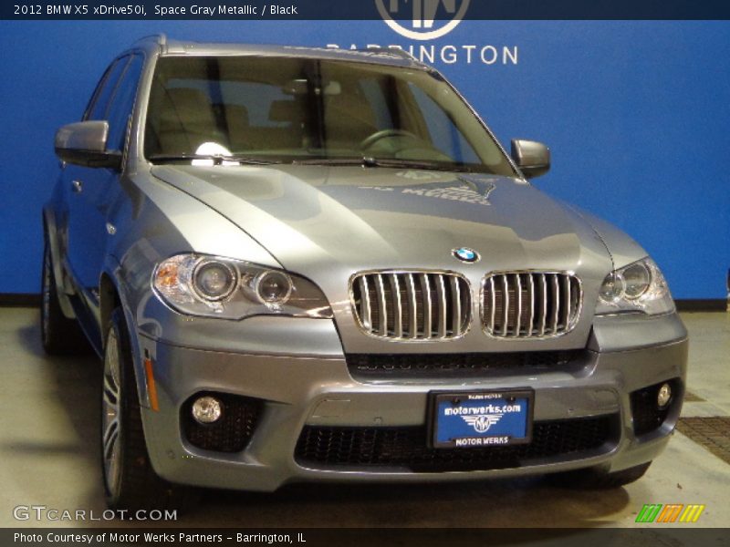 Space Gray Metallic / Black 2012 BMW X5 xDrive50i