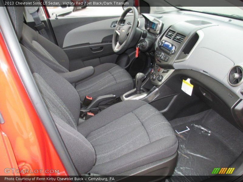 Victory Red / Jet Black/Dark Titanium 2013 Chevrolet Sonic LT Sedan