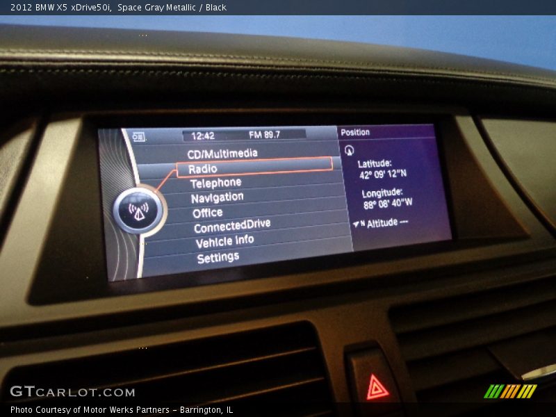 Space Gray Metallic / Black 2012 BMW X5 xDrive50i