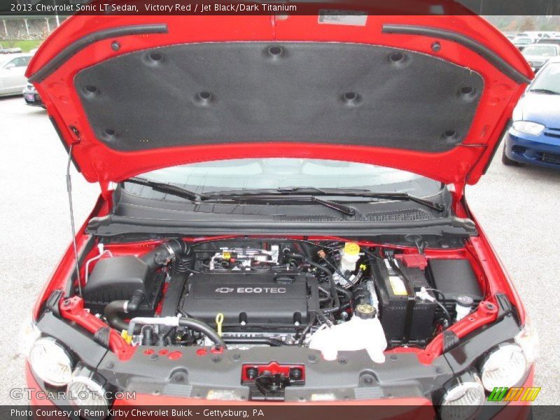 Victory Red / Jet Black/Dark Titanium 2013 Chevrolet Sonic LT Sedan