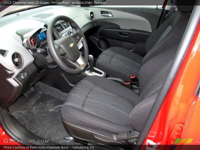 Victory Red / Jet Black/Dark Titanium 2013 Chevrolet Sonic LT Sedan