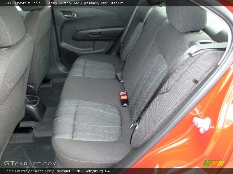 Victory Red / Jet Black/Dark Titanium 2013 Chevrolet Sonic LT Sedan