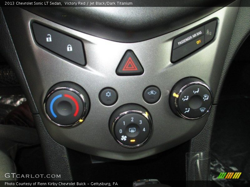 Victory Red / Jet Black/Dark Titanium 2013 Chevrolet Sonic LT Sedan