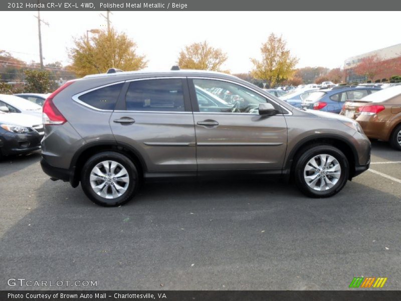 Polished Metal Metallic / Beige 2012 Honda CR-V EX-L 4WD