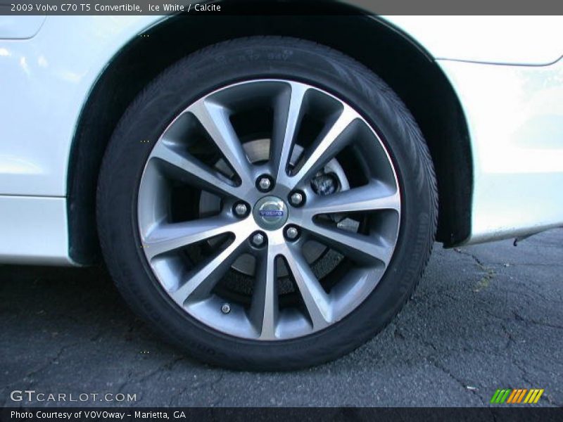 Ice White / Calcite 2009 Volvo C70 T5 Convertible