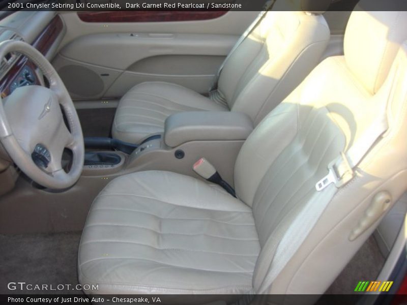 Front Seat of 2001 Sebring LXi Convertible