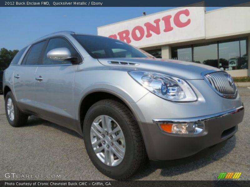 Quicksilver Metallic / Ebony 2012 Buick Enclave FWD