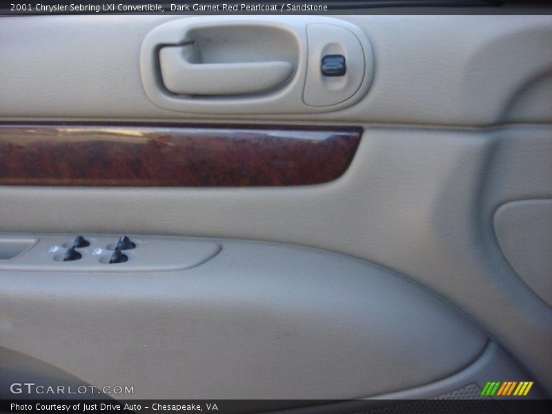 Dark Garnet Red Pearlcoat / Sandstone 2001 Chrysler Sebring LXi Convertible