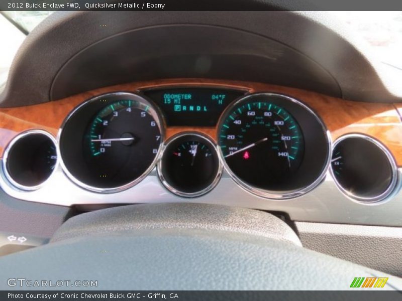 Quicksilver Metallic / Ebony 2012 Buick Enclave FWD