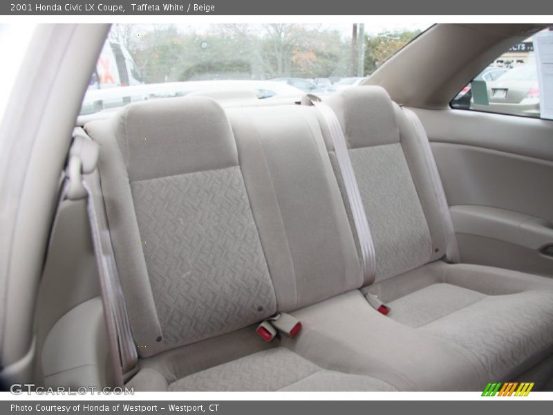 Taffeta White / Beige 2001 Honda Civic LX Coupe