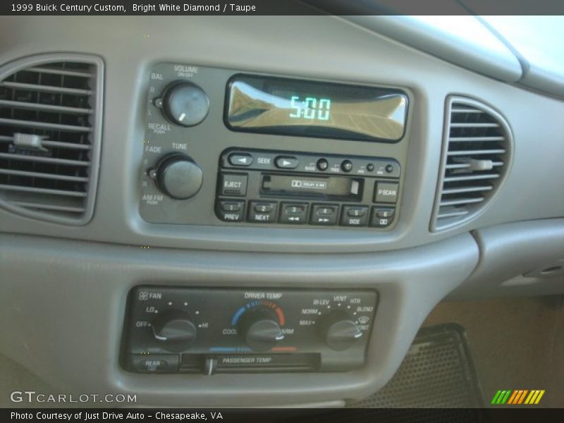 Bright White Diamond / Taupe 1999 Buick Century Custom