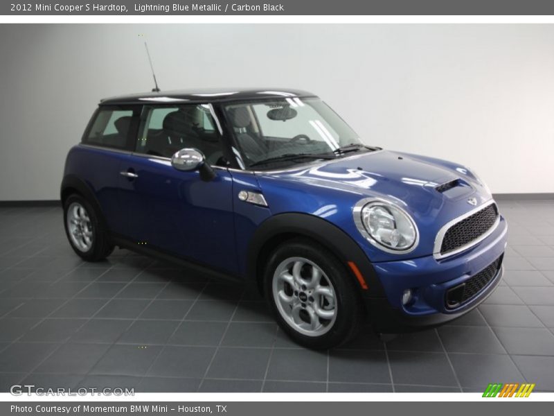 Lightning Blue Metallic / Carbon Black 2012 Mini Cooper S Hardtop