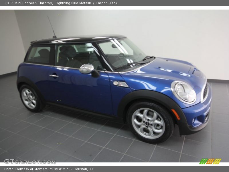 Lightning Blue Metallic / Carbon Black 2012 Mini Cooper S Hardtop