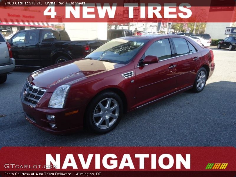 Crystal Red / Cashmere 2008 Cadillac STS V6