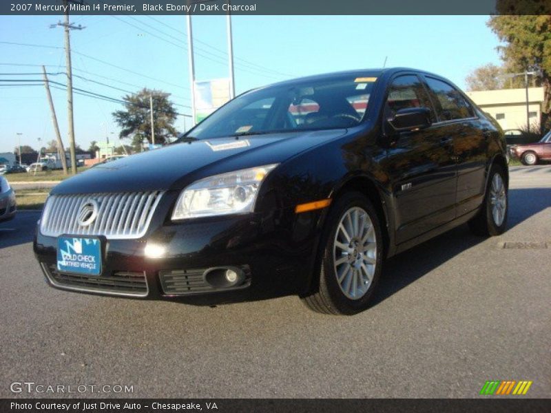 Black Ebony / Dark Charcoal 2007 Mercury Milan I4 Premier