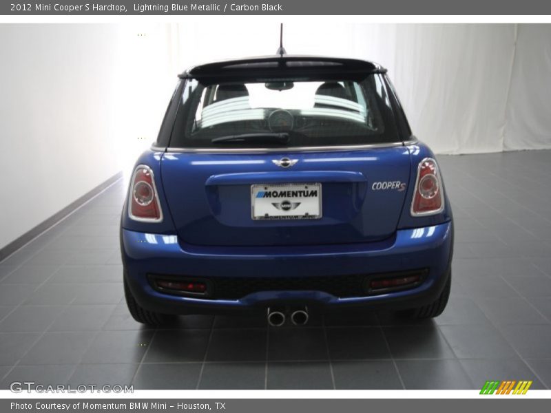 Lightning Blue Metallic / Carbon Black 2012 Mini Cooper S Hardtop