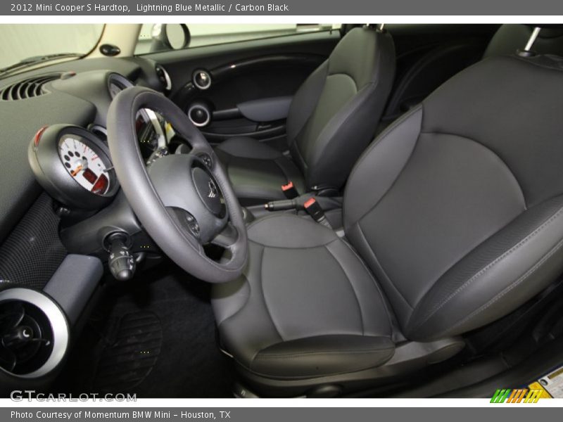 Lightning Blue Metallic / Carbon Black 2012 Mini Cooper S Hardtop