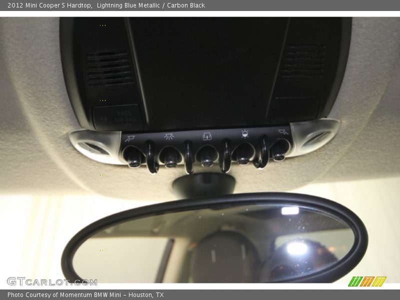Lightning Blue Metallic / Carbon Black 2012 Mini Cooper S Hardtop