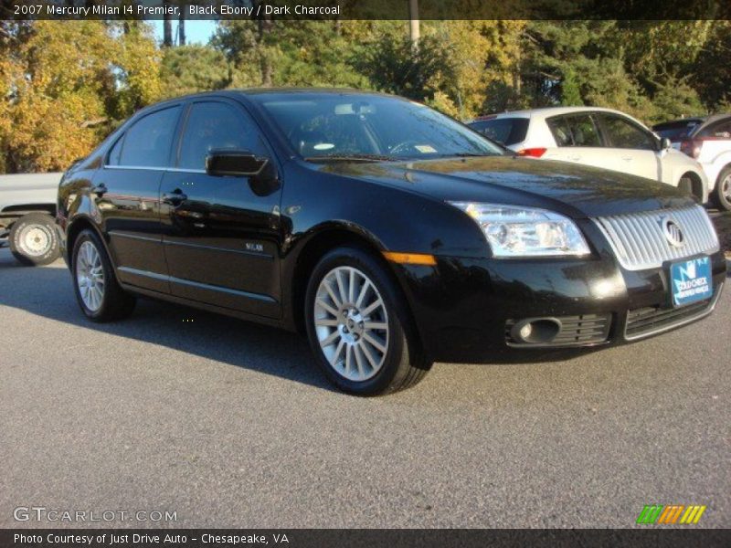 Black Ebony / Dark Charcoal 2007 Mercury Milan I4 Premier