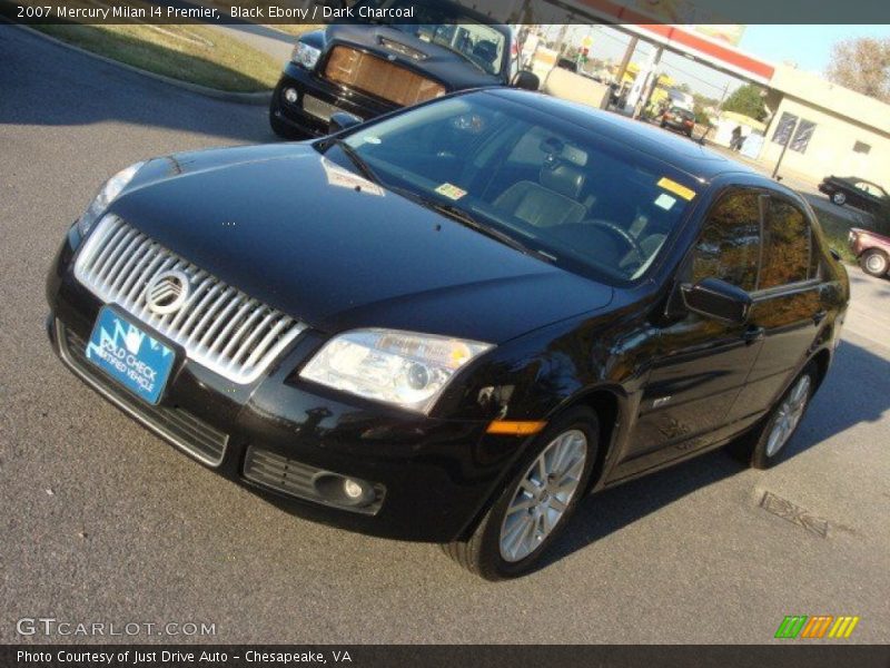 Black Ebony / Dark Charcoal 2007 Mercury Milan I4 Premier