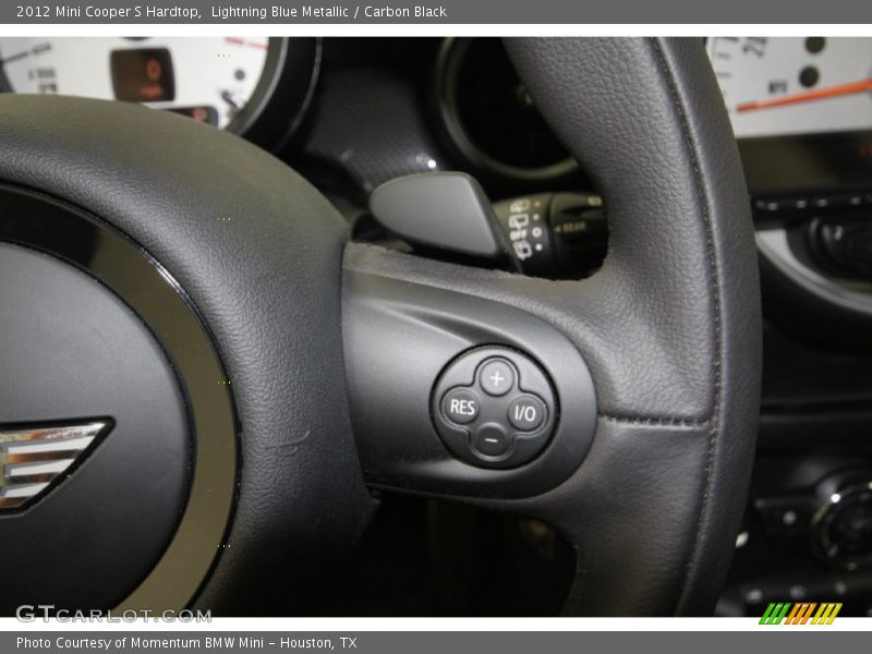 Lightning Blue Metallic / Carbon Black 2012 Mini Cooper S Hardtop