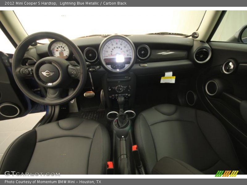 Lightning Blue Metallic / Carbon Black 2012 Mini Cooper S Hardtop