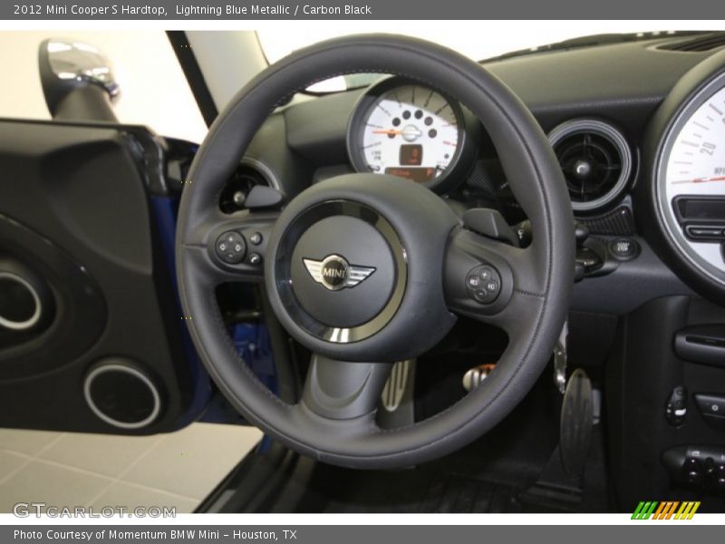Lightning Blue Metallic / Carbon Black 2012 Mini Cooper S Hardtop