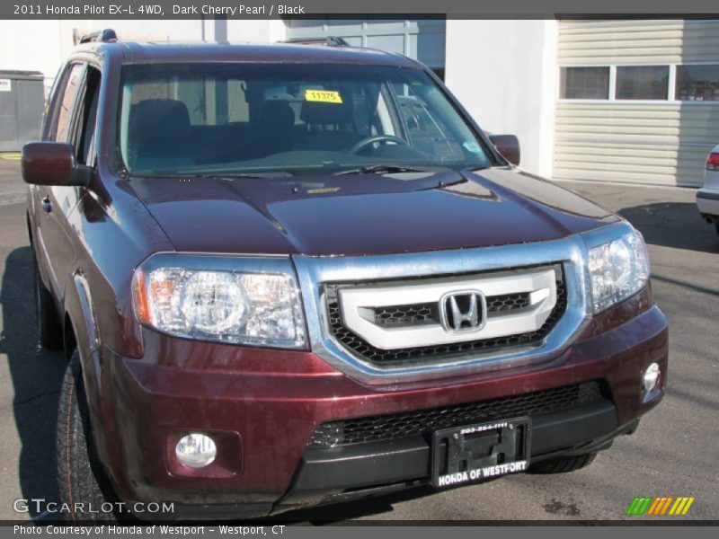 Dark Cherry Pearl / Black 2011 Honda Pilot EX-L 4WD