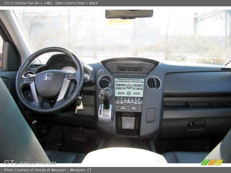 Dark Cherry Pearl / Black 2011 Honda Pilot EX-L 4WD