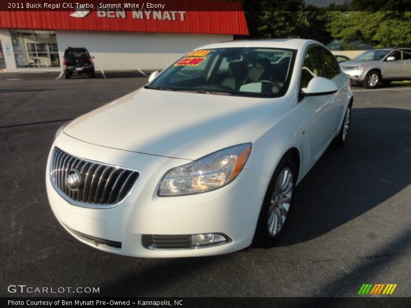 Summit White / Ebony 2011 Buick Regal CXL Turbo