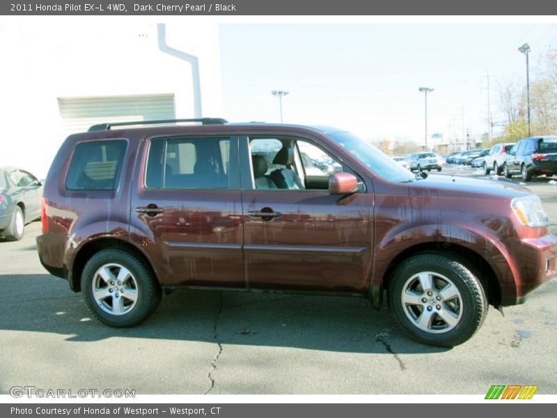 Dark Cherry Pearl / Black 2011 Honda Pilot EX-L 4WD