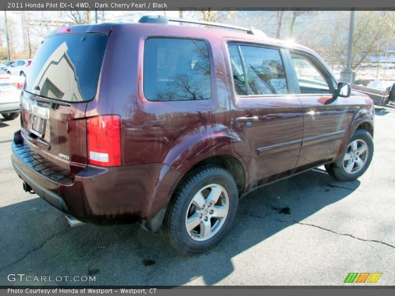 Dark Cherry Pearl / Black 2011 Honda Pilot EX-L 4WD