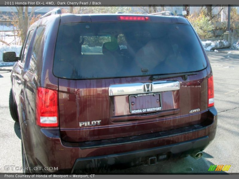 Dark Cherry Pearl / Black 2011 Honda Pilot EX-L 4WD
